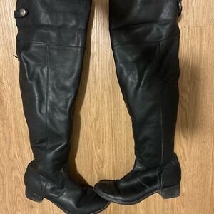 Seychelles Black Over-the-Knee Leather Boots